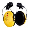 PELTOR™ Optime™ I Earmuffs, 26 dB, Yellow, Helmet Mounted, H510P3E-405-GU